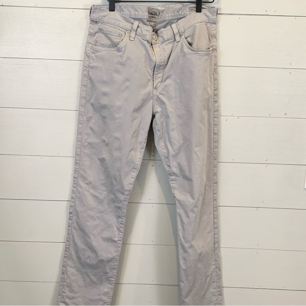 Citizens of Humanity COH grey chino straight leg *Gage* pants size 36